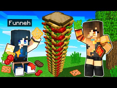 Making the TALLEST Sandwich in Minecraft!
