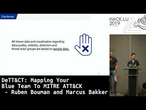 DeTT&CT: Mapping Your Blue Team To MITRE ATT&CK - Ruben Bouman and Marcus Bakker