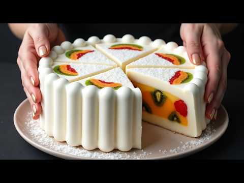 Nur Milch und Kondensmilch! Das leckerste Dessert in 5 Minuten, ohne Backofen, Mehl und Gelatine!