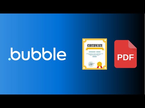 How to create a certificate generator in Bubble.io - tutorial