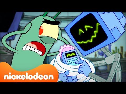Plankton and Karen Become Parents! 🍼 | SpongeBob SquarePants | Nickelodeon UK