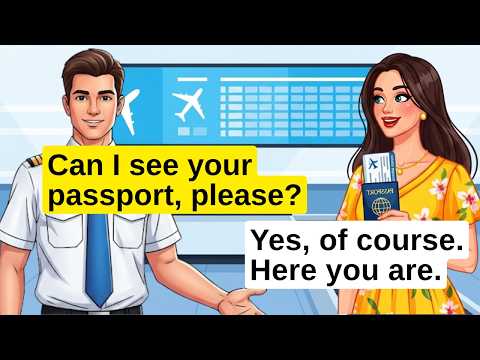 ✈️ At the Airport - English Travel Course for Beginners 🎧 Listening Practice