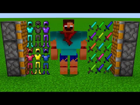 x333 Swords + x333 Armors + Big Creepy Herobrine = x33 Bosses!!!