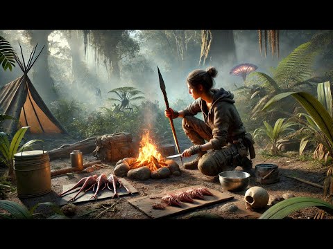 They Removed All Survival Gear— Human Sparked Fire, Carved Spears, and Prepared Food | HFY Story