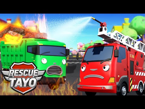 ¡El Equipo Rojo al Fuego!🚒🔥| Historias de camiones de bomberos | Equipo de Rescate Tayo