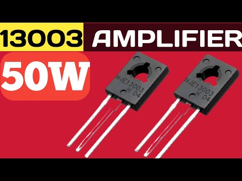 Diy 13003 Amplifier 50W Bass Bosster Home Made Amplifier