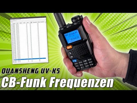 Quansheng UV-K5 📱 CB-Funk Frequenzen programmieren