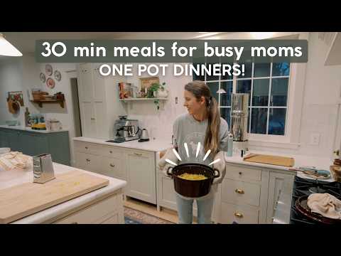 Easy Weeknight ONE POT Dinners for Busy Moms