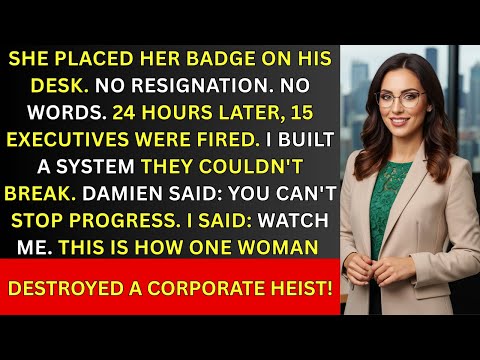 She Left Her Badge on the Desk — 24 Hours Later, 15 Executives Were Fired