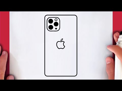 كيف ترسم ايفون ابل سهل خطوة بخطوة / رسم سهل / كيف ترسم ايفون / تعليم الرسم / Apple iPhone Drawing