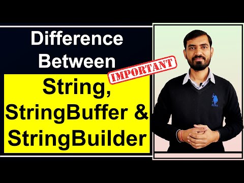 Difference Between String StringBuffer and StringBuilder in Java by Deepak