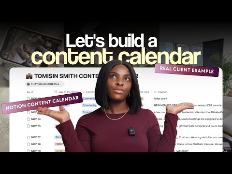 HOW TO CREATE A CONTENT CALENDAR IN NOTION (2026) | Beginner Friendly