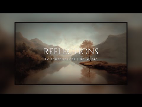 TV Screensaver | Tranquil Autumn Reflections: 3 Hours of Serene Lake Art for Fall Ambience