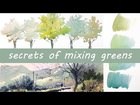Watercolor Tutorial Mixing Greens Secrets