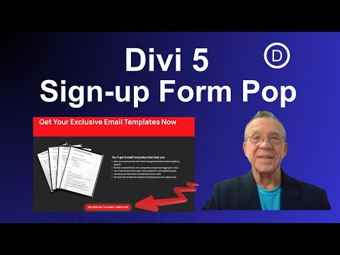 Pop-Up Sign-Up Form in Divi 5 — No CSS, No Plugins