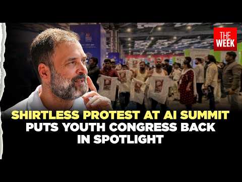 How the shirtless protest at the AI Summit put Congress on the political radar again | EXPLAINED