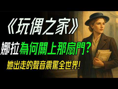 《玩偶之家》娜拉為何關上那扇門？她出走的聲音震驚全世界！140年前，她為了自由甩門而去，留下的不只是丈夫，更是一場思想的覺醒。