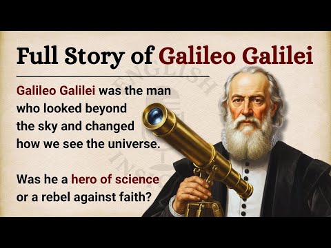 The Full Story of Galileo Galilei || Learn English Through Biography Level 3 || Graded Reader