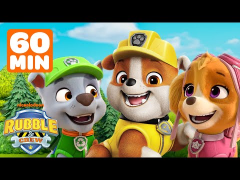 Rubble's BEST PAW Patrol Friends Visit Builder Cove! w/ Skye & Rocky | 1 Hour | Rubble & Crew