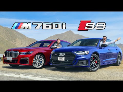 2020 Audi S8 vs BMW M760i // S-Class Killers