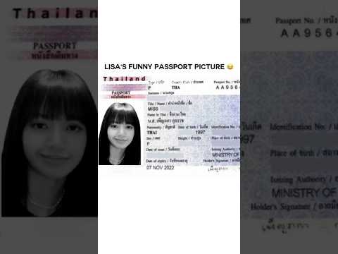 imagine being the lisa manoban and your passport picture look like this 😂 #lisa #blackpink