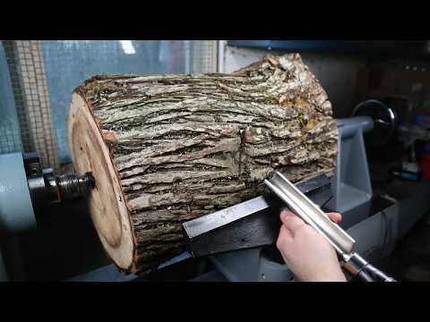 Woodturning - Hidden Surprise in this Elm Log!