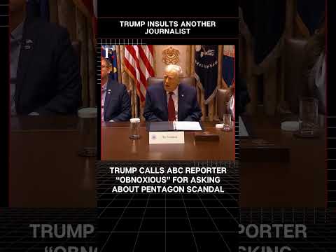 #FirstpostNews: Trump Calls Reporter “Obnoxious” for Asking About Pentagon Scandal | N18G