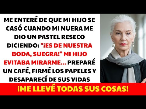 “¿QUIERE un PEDAZO de PASTEL, SUEGRA?”, así DESCUBRÍ la BODA SECRETA de mi HIJO… y VENDÍ TODO