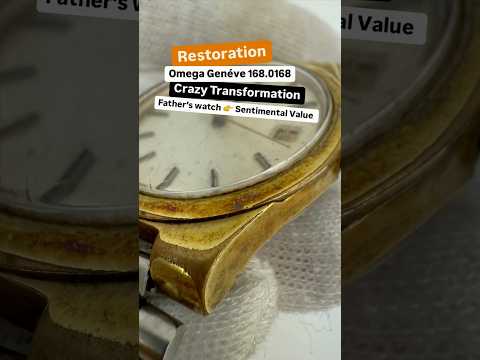 Crazy Transformation 👉 Omega Geneve Restoration  #restoration #watch #omega