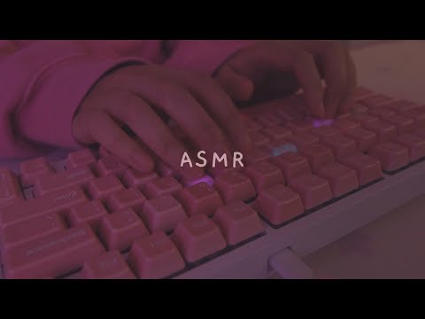 [Cozy ASMR] 2h keyboard typing on ceramic keycaps ☁