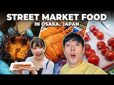 I Tried Fish Market Food in Japan | Osaka, Japan