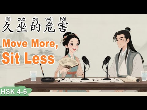 HSK 4–6｜The Hidden Risks of Sitting Too Long | Learn Chinese with a Real Topic  #learnchinese