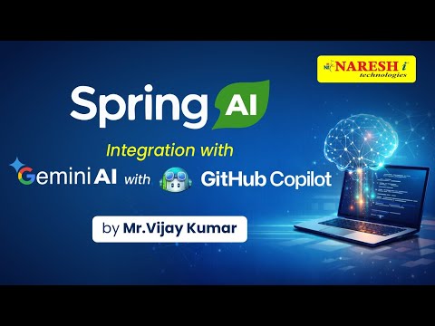 Spring AI Integration with Gemini AI & GitHub Copilot | Spring Boot AI Tutorial | Naresh IT