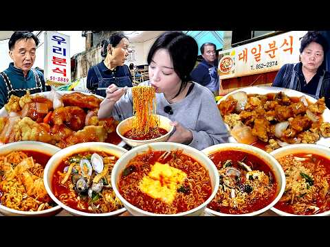 2 Legendary Spicy Ramen Shops Battle! Ramen and Tangsuyuk Mukbang🔥