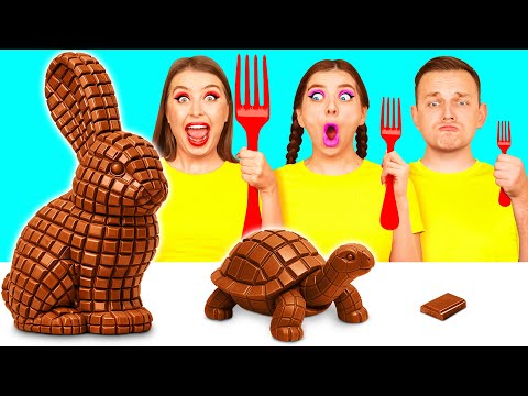 Big, Medium and Small Plate Challenge | Kitchen Hacks and Tricks by BaRaFun Challenge