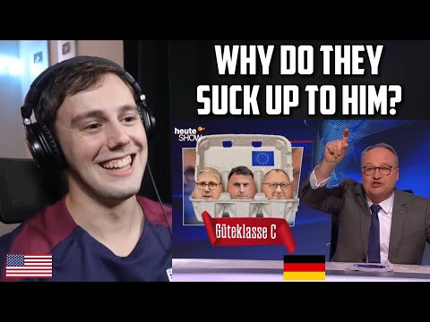 American Reacts to Heute Show - Trump vs. Europa