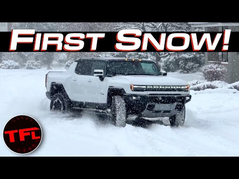 The New Hummer EV Truck DOESN'T DRIVE Like You Think In the Snow Because Of This One New Feature!