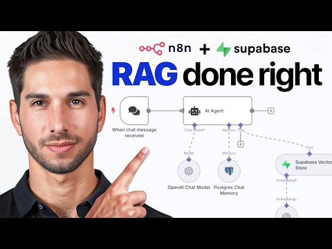 EASY RAG in N8N - Setup Supabase in 10 min for Beginners