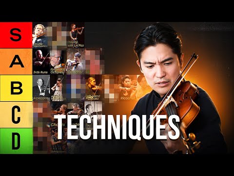 Ranking ALL Violin TECHNIQUES [Difficulty Tier List]