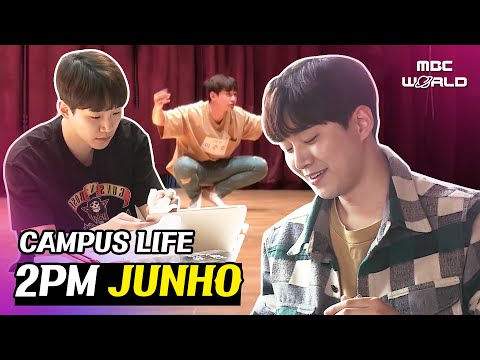 [C.C.] 2PM JUNHO's college life! Eating at school, practicing acting #2PM #JUNHO #CHANSEUNG