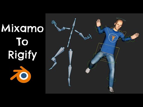 How To Use Mixamo Animations In Blender Rigify Rig