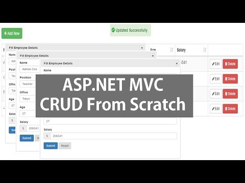 Asp.Net MVC CRUD Operations Using Datatable