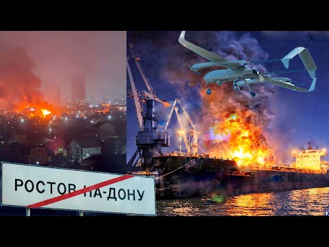 Ростов: Ракетный удар снес нефтяной терминал и танкер! Батайск накрыли реактивные дроны!