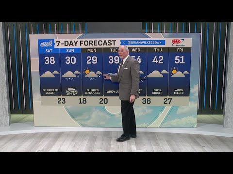 From tornadoes to much colder air with light snow