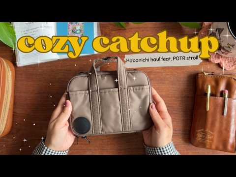 ☕️ cozy catchup 🍂  hobonichi haul, POTR stroll + midori hibino & fountain pen ink combinations