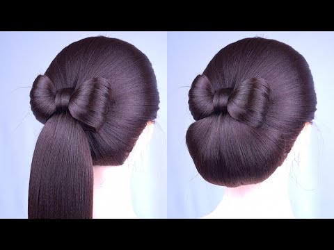 Simply Easy Hairstyle | Quick & Easy Hairstyle For Festival | Bun Hairstyle | Ponytail Hairstyle