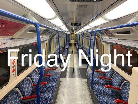 Friday night, Eastbound to Oakwood depot, Piccadilly Line.