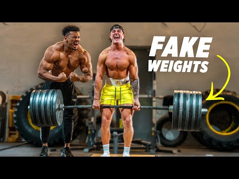 Fake Weights Prank On Larry Wheels!