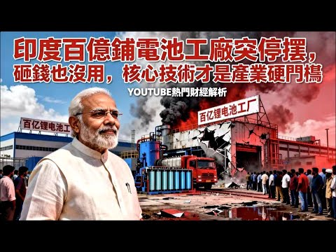 亞洲首富百億投資告吹?印度鋰電超級工廠為何突然停擺