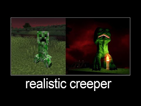 Minecraft wait what meme part 142 (realistic creeper)